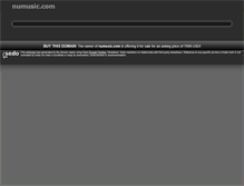 Tablet Screenshot of numusic.com